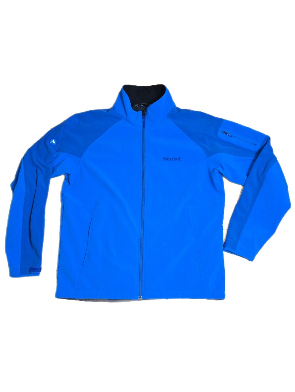 MARMOT Men's Size XL Blue Gravity Jacket Soft Shell Water Resistant EUC